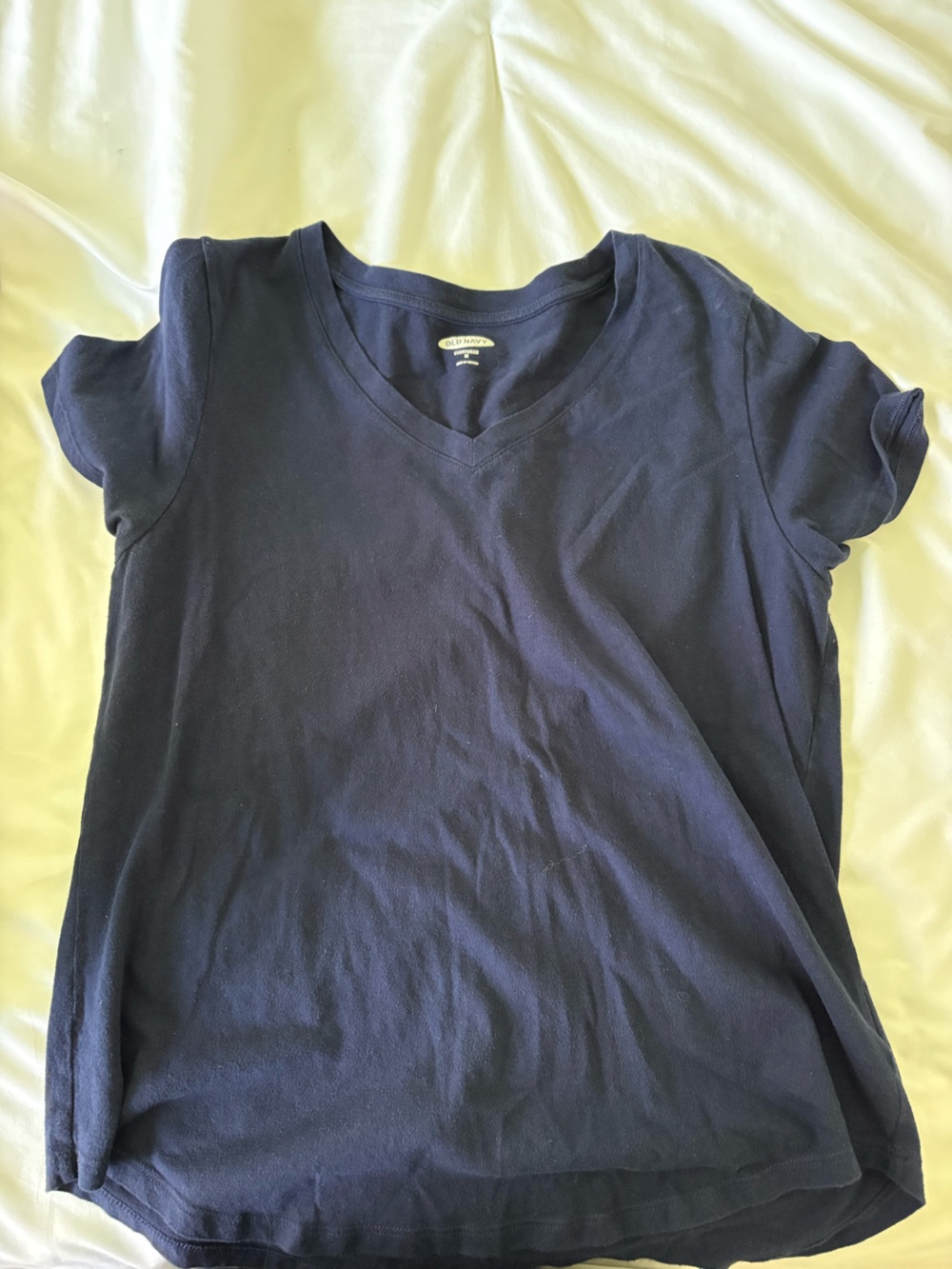 Old Navy Navy V-Neck Short Sleeve Tee